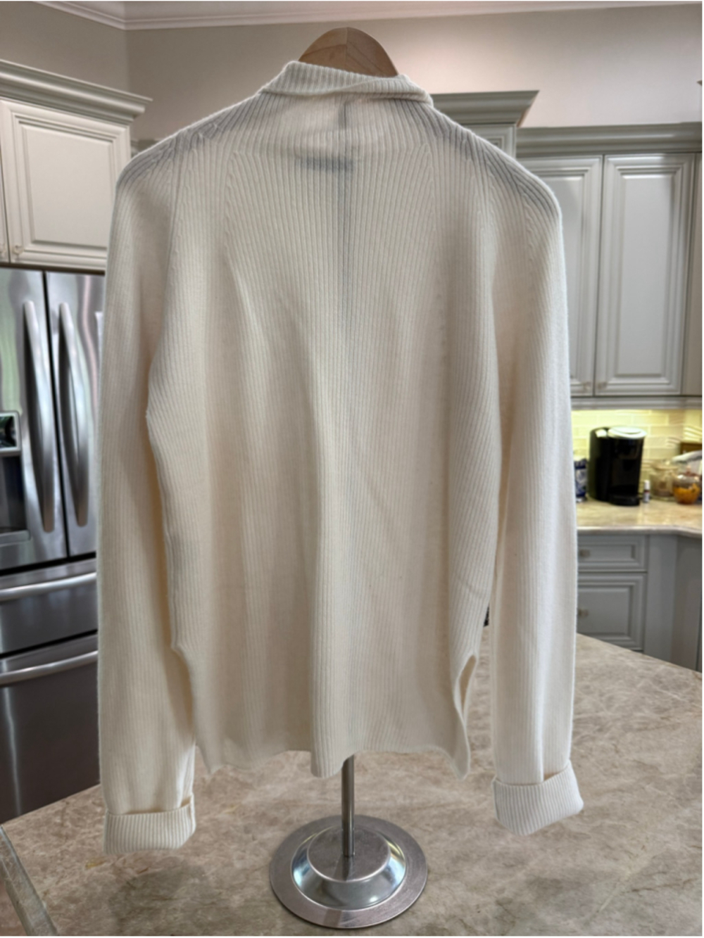 MM Lafleur Cashmere Turtleneck Sweater White Size M,